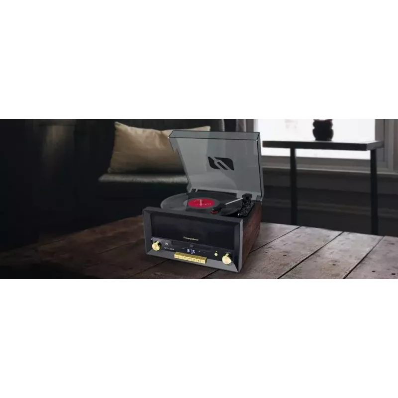 Tiešās piedziņas audio atskaņotājs Muse MT-112 W — pusautomātisks, 20 W RMS, 3,5 mm izeja, LCD, maiņstrāva 100–240 V