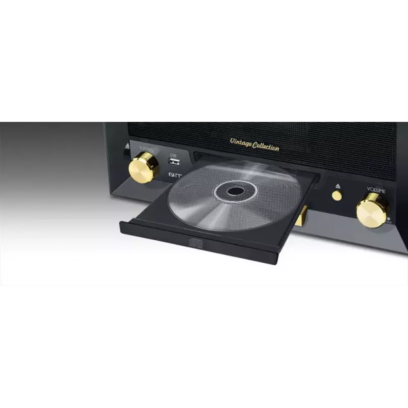 Tiešās piedziņas audio atskaņotājs Muse MT-112 W — pusautomātisks, 20 W RMS, 3,5 mm izeja, LCD, maiņstrāva 100–240 V