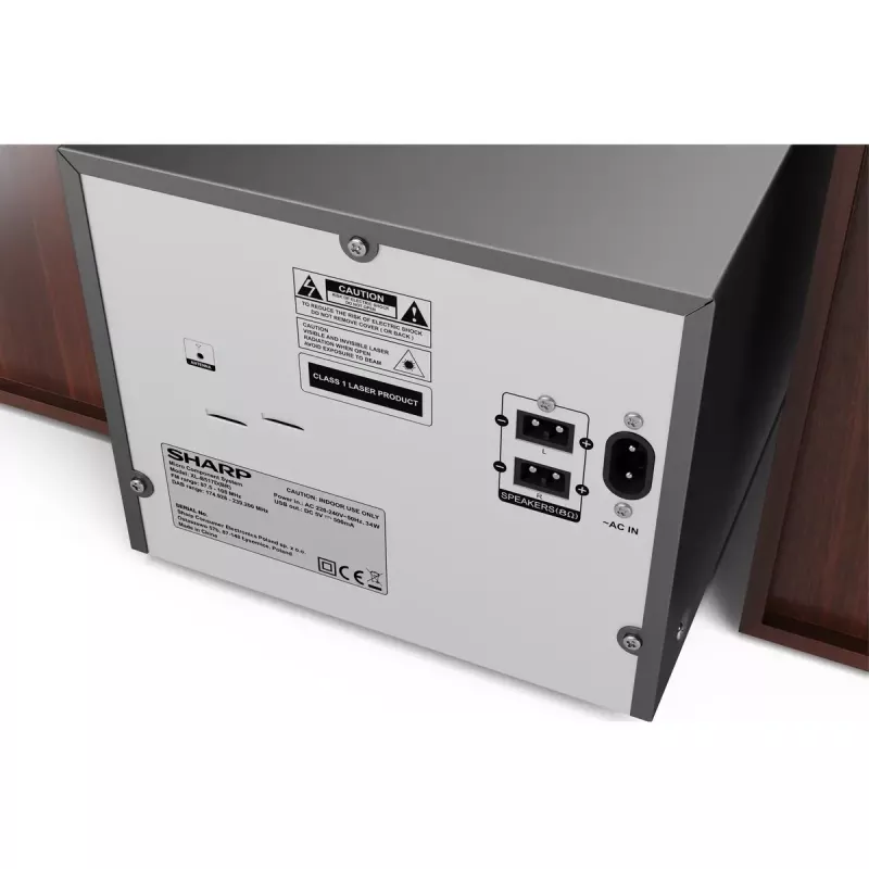 Sharp XL-B517D Mājas audio mikro sistēma 45 W Brūna