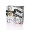 Rokas mikseris Adler AD 4225 — 5 ātrumi, turbo, 300 W, nerūsējošais/sudraba-melns, putotāji un mīklas āķi