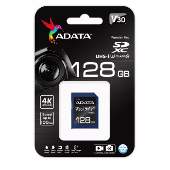 ADATA ASDX128GUI3V30S-R atmiņas karte 128 GB SDXC UHS-I Class 10