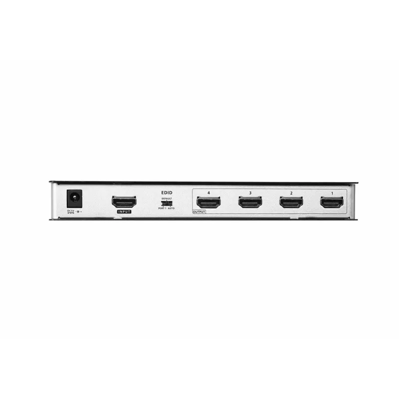 ATEN 4-Port True 4K at 60Hz (4:4:4), HDMI sadalītājs, HDMI, 4x HDMI, 4096 x 2160 pikseļi, melns, metāls, 4K Ultra HD