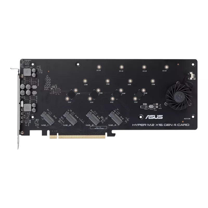 ASUS Hyper M.2 x16 Gen 4 interfeisa kartes/adapteris iekšējais