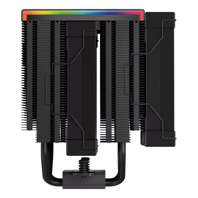 Gaisa dzesētājs DeepCool AK620 12 cm, divi 120 mm ventilatori, 6 siltuma caurules, TDP 260 W, PWM, FDB, augstums 160 mm, melns