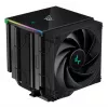 Gaisa dzesētājs DeepCool AK620 12 cm, divi 120 mm ventilatori, 6 siltuma caurules, TDP 260 W, PWM, FDB, augstums 160 mm, melns