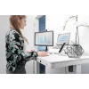 DIGITUS elektriski regulējams galds 120x60x12cm ar USB, balts