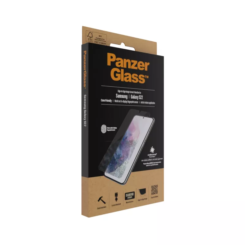 PanzerGlass ® UltraForce1 Samsung Galaxy S22 5G | Ekrāna aizsargs