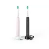 Philips Sonicare 3100 sērijas HX3675/15 2 gab. komplekts soniskās elektriskās zobu birstes – melnā un rozā krāsā