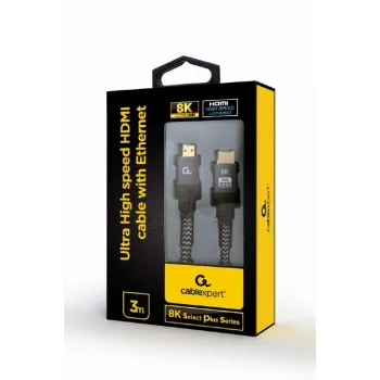 GEMBIRD īpaši augsta ātruma HDMI kabelis ar Ethernet, “8K Select Plus Series”, 3 m