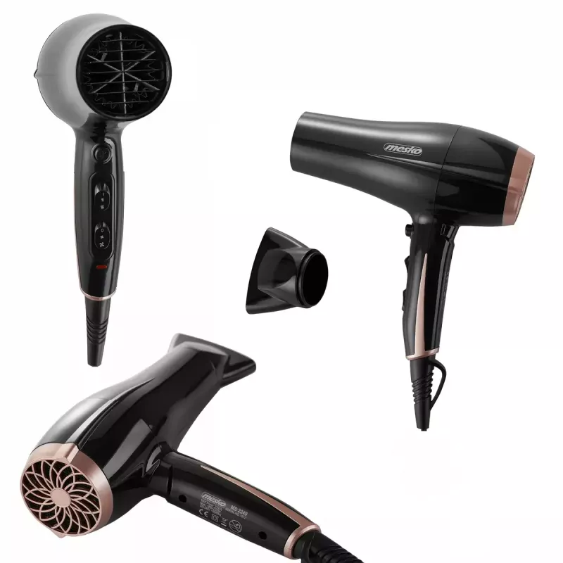 Matu žāvētājs Mesko MS 2249 2000 W Melns/Rozā