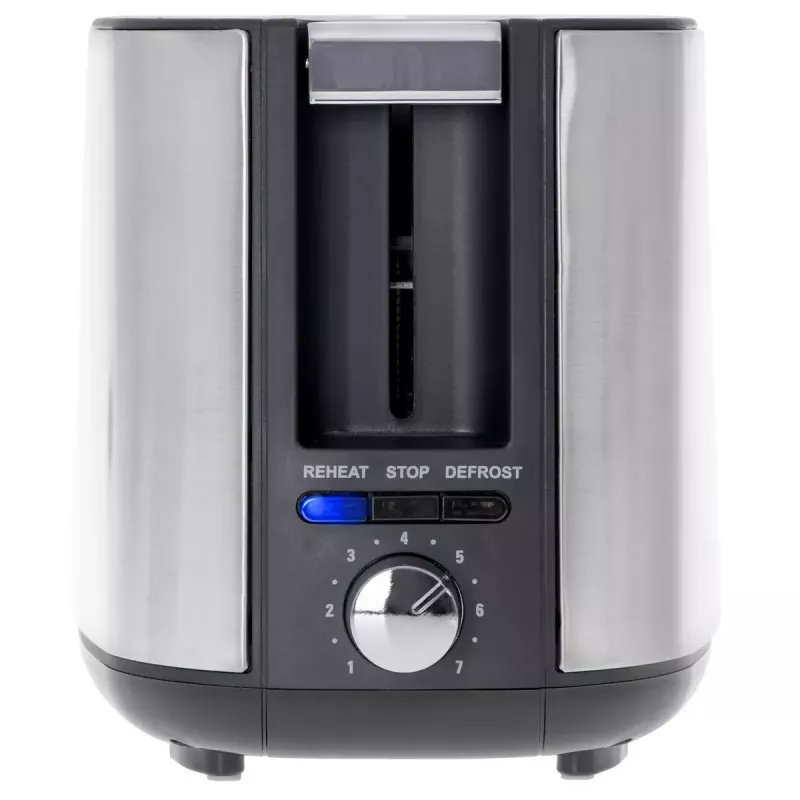 Toasteris Adler AD 3214, 2 šķēles, nerūsējošais tērauds, 900 W, 7 grauzdēšanas līmeņi, atkausēšana/uzsildīšana/automātiskā izslēgšanās