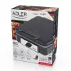 Vafeļu dzelzs Adler AD 3049, 4 kvadrātveida vafeles, nepiedegošs pārklājums, 1800 W, melna