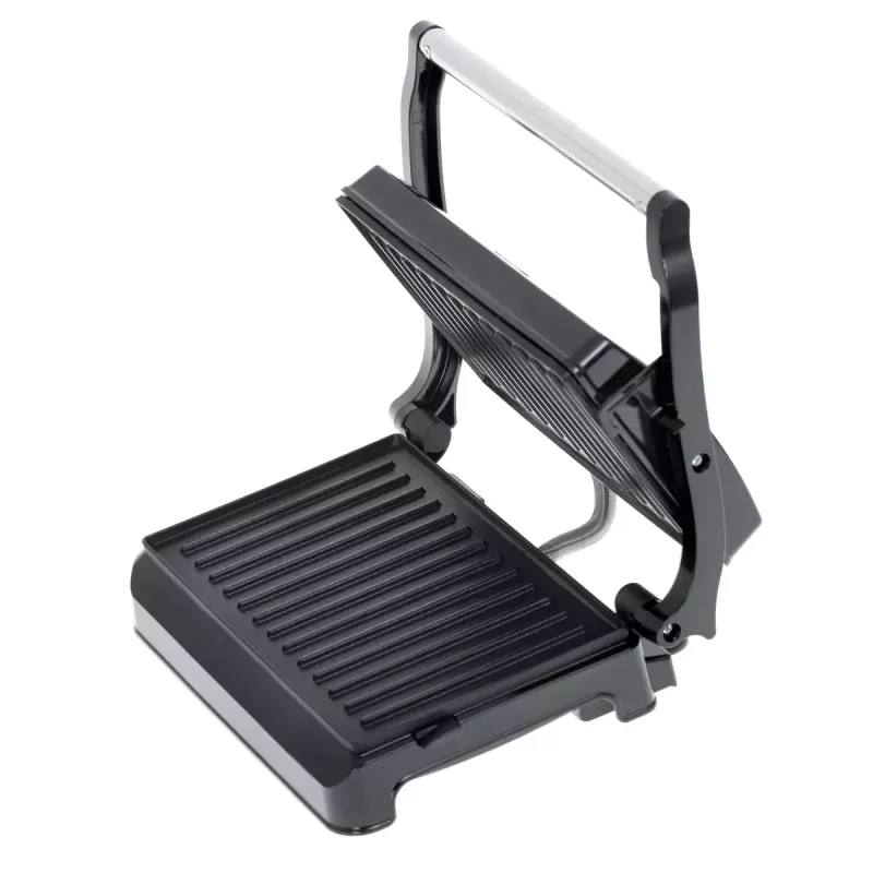 Kontaktgrils Adler AD 3052 taisnstūra tērauda/melns, 1200 W, režģa virsma, bloķējams vāks