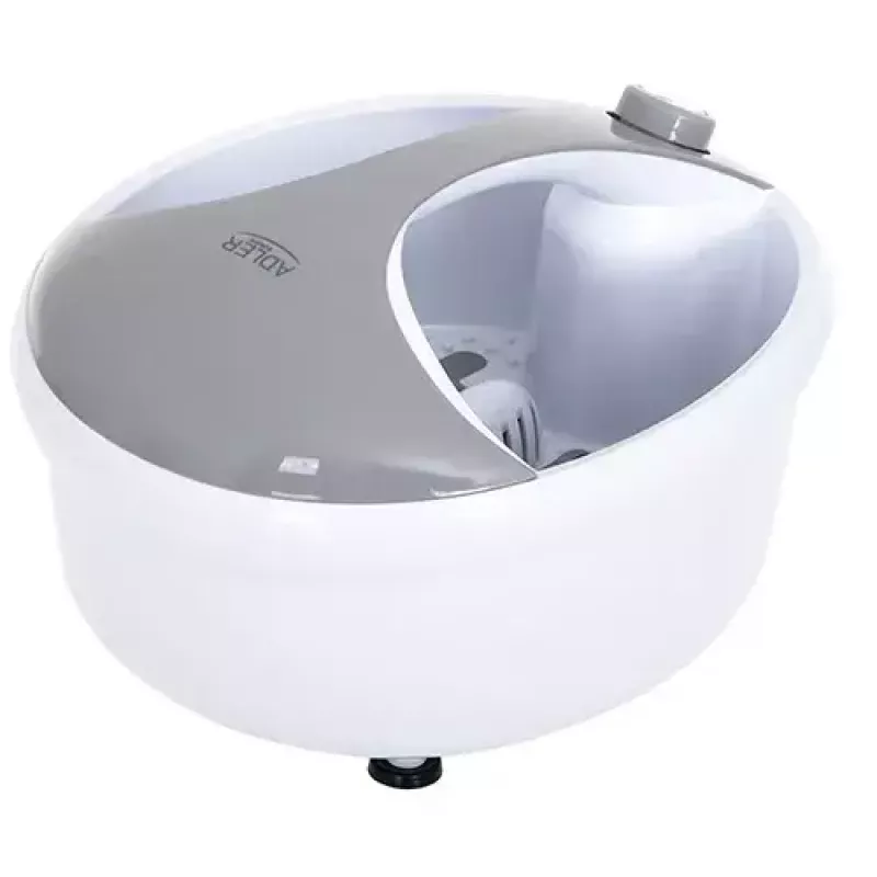 Kāju vanna Adler AD 2177 — infrasarkanais pēdu masieris ar sildīšanu, vibrāciju, burbuļiem, 450 W, 5,6 L tvertne, ergonomisks rokturis