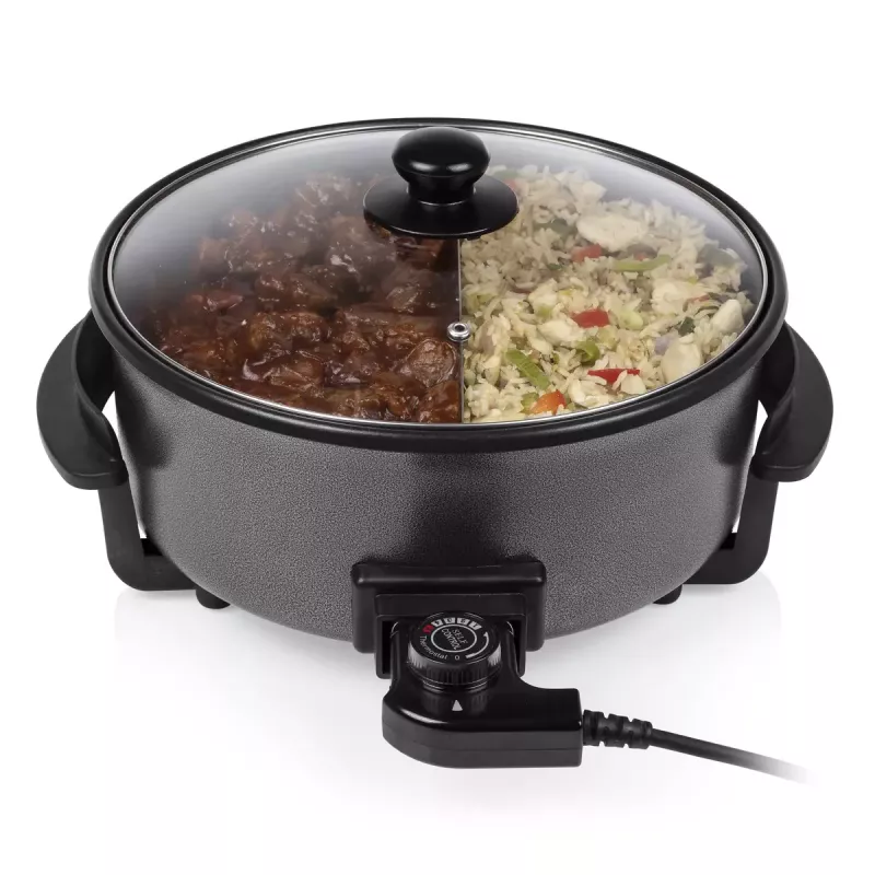 Daudzfunkciju panna Tristar PZ-9135 XL Apaļa Melna Tērauda 1500 W