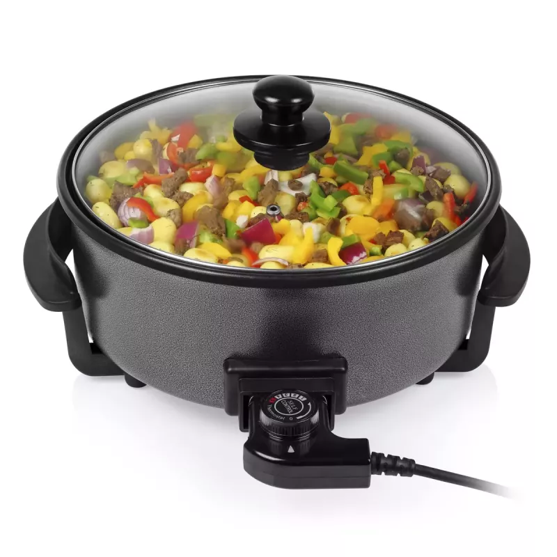 Daudzfunkciju panna Tristar PZ-9135 XL Apaļa Melna Tērauda 1500 W