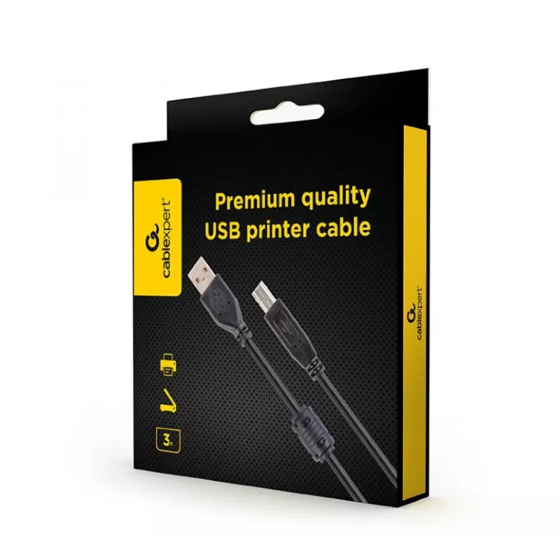 GEMBIRD USB 2.0 printera kabelis, 3m