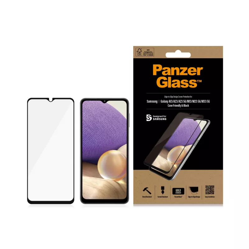 PanzerGlass ® Ekrāna aizsargs Samsung Galaxy A13 | A23 | A23 5G | M13 | M23 5G | M33 5G