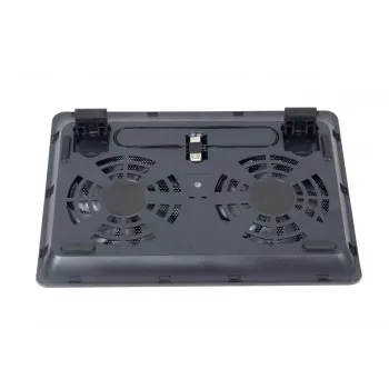 GEMBIRD Notebook 15.6in Cooling Stand, Compact Dual-Fan - Melns