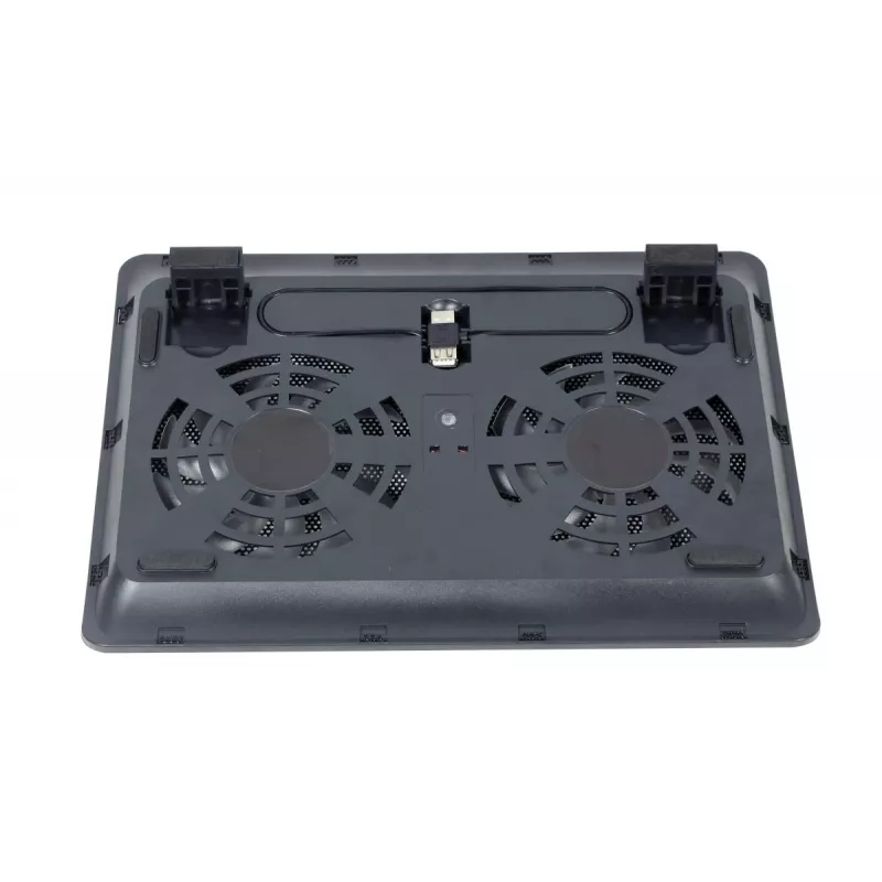 GEMBIRD Notebook 15.6in Cooling Stand, Compact Dual-Fan - Melns