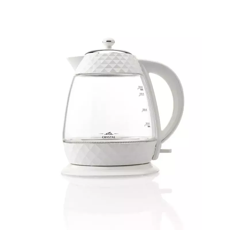 Elektriskā tējkanna Eta Crystal 1,7 L 2200 W caurspīdīga balta