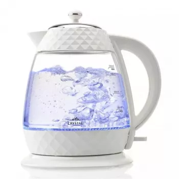 Elektriskā tējkanna Eta Crystal 1,7 L 2200 W caurspīdīga balta