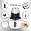 Elektriskais pārtikas smalcinātājs Adler AD 4082, 1,2 L stikla trauks, 300 W, 2 ātrumi, impulsa režīms, nerūsējošā tērauda asmeņi