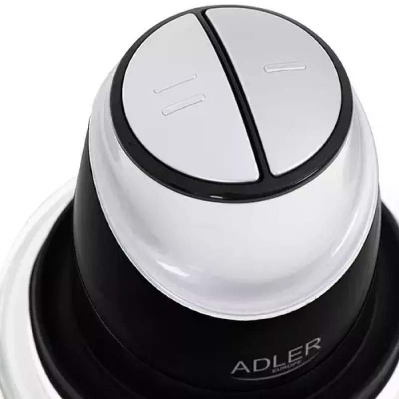 Elektriskais pārtikas smalcinātājs Adler AD 4082, 1,2 L stikla trauks, 300 W, 2 ātrumi, impulsa režīms, nerūsējošā tērauda asmeņi