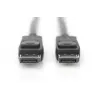 DIGITUS DisplayPort savienojuma kabelis, DP V/V, 3 m ar fiksatoru, Ultra HD 8K, vers. 1.3/1.4, melns