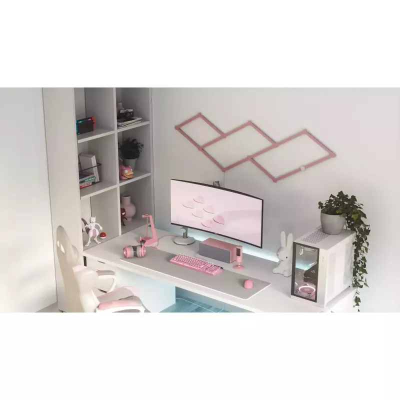 Pārsegs Nanoleaf Skins NL59-0001PM-9PK rozā 259.3 mm 9 gab.