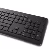 Bezvadu tastatūras un peles komplekts Dell KM3322W — pilna izmēra QWERTY, RF bezvadu, melns, biroja lietošanai