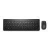 Bezvadu tastatūras un peles komplekts Dell KM3322W — pilna izmēra QWERTY, RF bezvadu, melns, biroja lietošanai