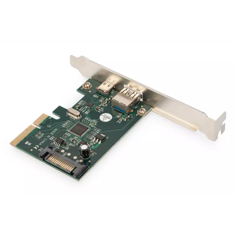 DIGITUS PCIe karte USB-C + USB-A, līdz 10 Gbit/s