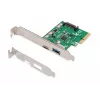 DIGITUS PCIe karte USB-C + USB-A, līdz 10 Gbit/s