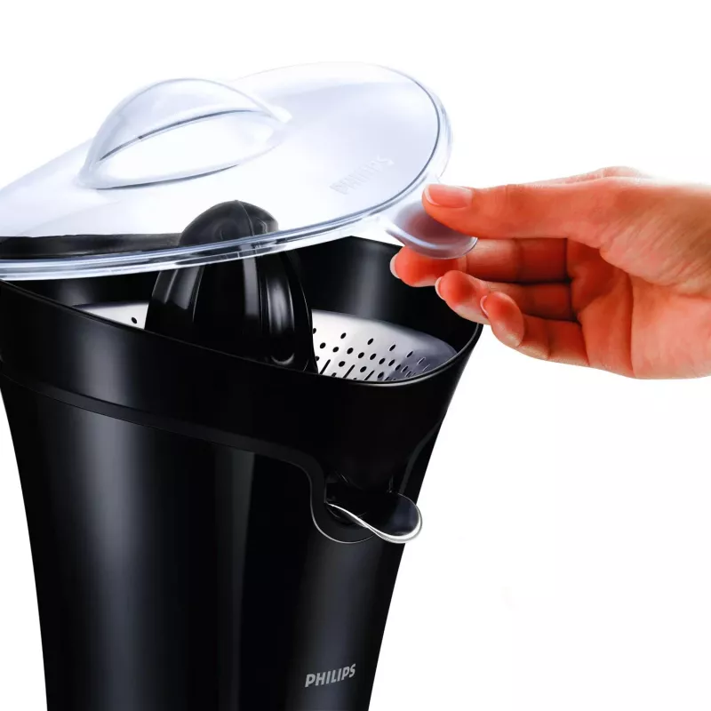 Sulu spiede Philips Avance Collection HR2752/90, citrusu sulu spiede, 85 W, melna, pretpilēšanas funkcija, vada uzglabāšana