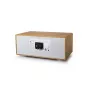 Personīgais radio Muse M-695 DBTW — DAB/DAB+/FM digitālais uztvērējs, 2,8 collu TFT, 60W RMS, maiņstrāva/līdzstrāva, koks/balts
