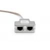 DIGITUS CAT 5e komutācijas kabeļa adapteris 2x RJ45 ligzda uz 1x RJ45 spraudnis 0,19 m