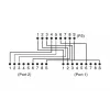 DIGITUS CAT 5e komutācijas kabeļa adapteris 2x RJ45 ligzda uz 1x RJ45 spraudnis 0,19 m