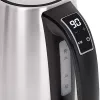 Elektriskā tējkanna Adler AD 1340 1,7 L 2200 W melna sudrabota