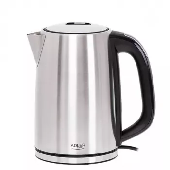 Elektriskā tējkanna Adler AD 1340 1,7 L 2200 W melna sudrabota