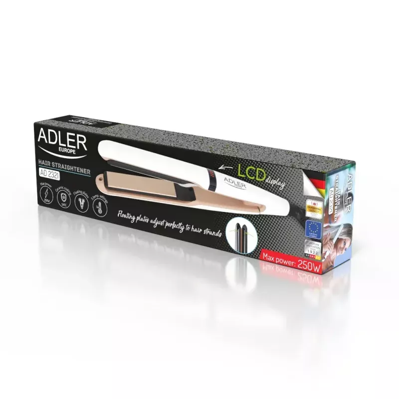 Taisnotājs Adler AD 2321 Steam 45 W sarkans 1,83 m