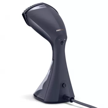 Apģērbu tvaicētājs Philips GC810/20 — 1600 W, 0,23 L ūdens tvertne, 32 g/min nepārtraukta tvaika plūsma, melnā/rozā krāsā