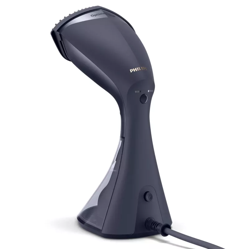 Apģērbu tvaicētājs Philips GC810/20 — 1600 W, 0,23 L ūdens tvertne, 32 g/min nepārtraukta tvaika plūsma, melnā/rozā krāsā