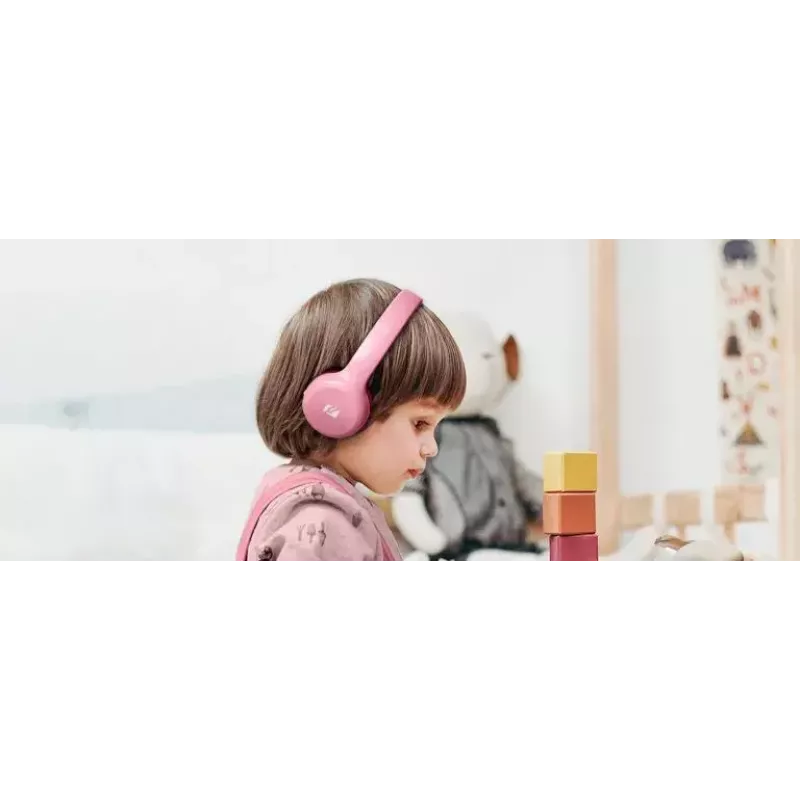 Bezvadu uz auss liekamas austiņas muse M-215 BTP, Bluetooth, galvas stīpa, 115 g, rozā