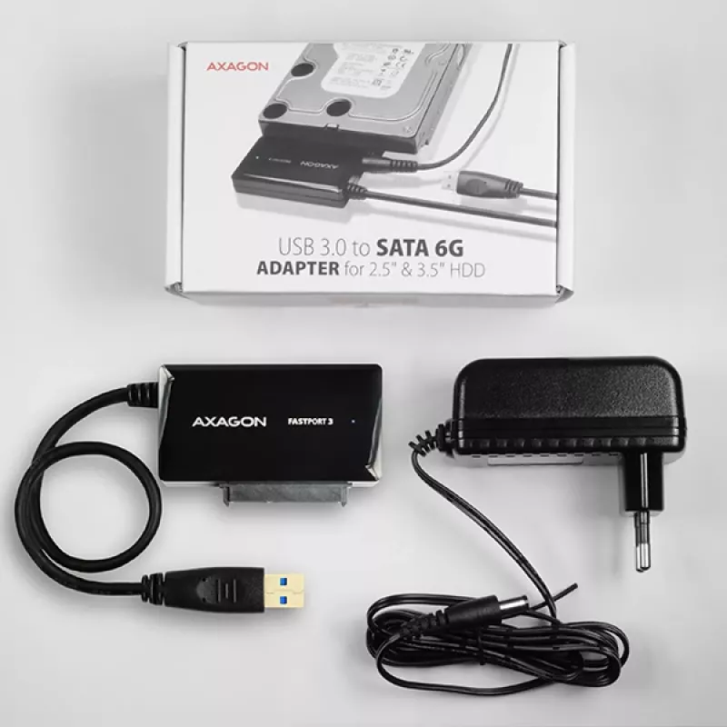 Axagon ADSA-FP3 USB 3.0 - SATA 6G adapteris visu SATA disku un piedziņu pievienošanai