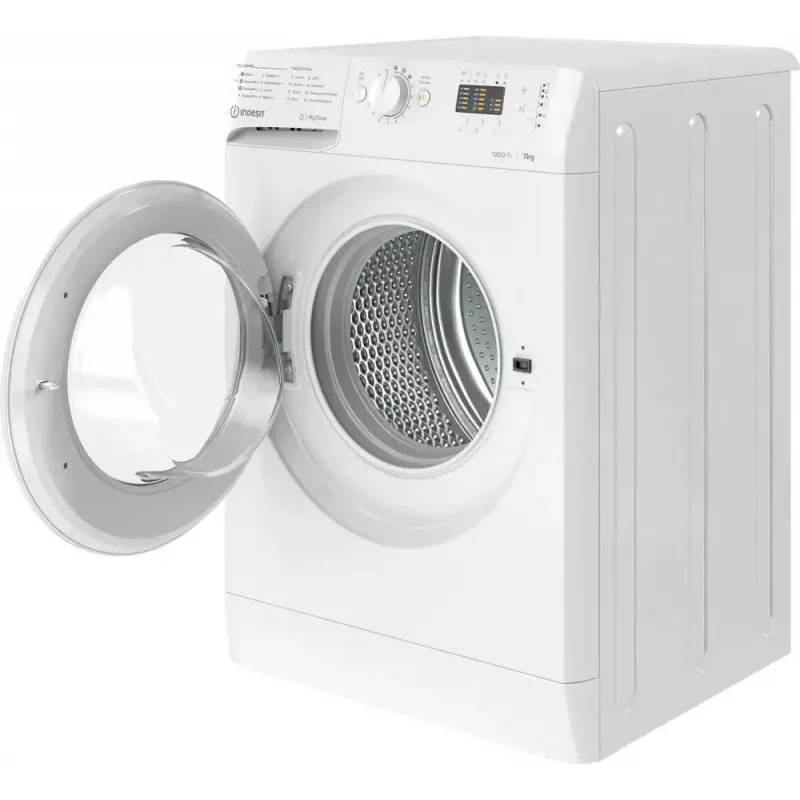 Veļas mazgājamā mašīna ar priekšējo ielādi Indesit MTWA 71252 W IT — 7 kg, 1200 apgr./min, E klase, balta