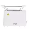 Tosteris Adler AD 3223 2 šķēles 750 W Balts