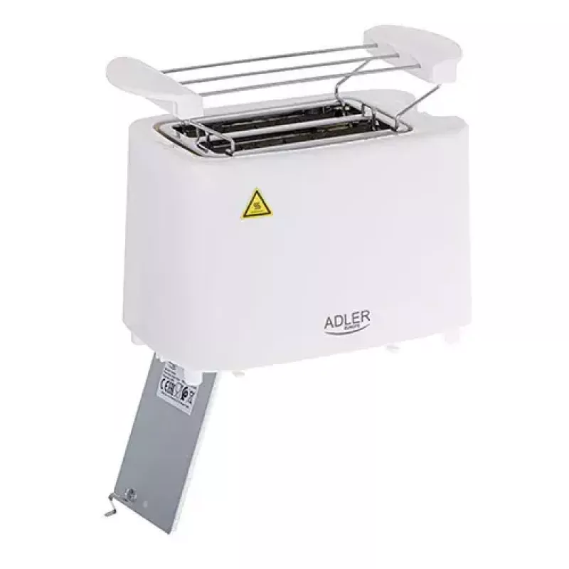 Tosteris Adler AD 3223 2 šķēles 750 W Balts