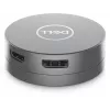 DELL 6-in-1 USB-C daudzportu adapteris - DA305, vadu, USB 3.2 Gen 2 (3.1 Gen 2) Type-C, 10,100,1000 Mbit/s, sudraba, 3840 x 2160 pikseļi, Dell