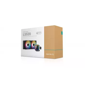 Viss vienā šķidruma dzesētājs DeepCool LS520 12 cm Melns 500-2250 RPM
